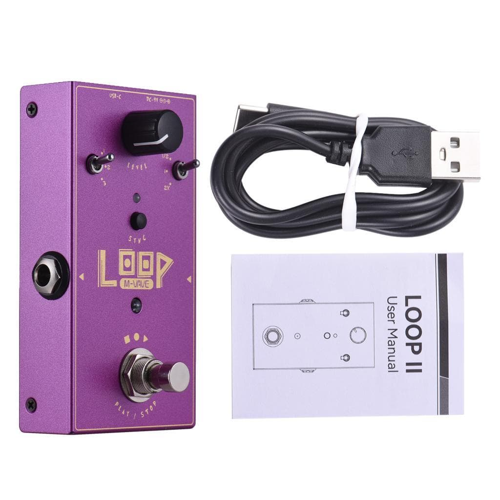 musiclover-BR summina Guitar Loop Effector Gravação de efeitos Pedal Armazenamento / 3 velocidades de engrenagem DC 9V