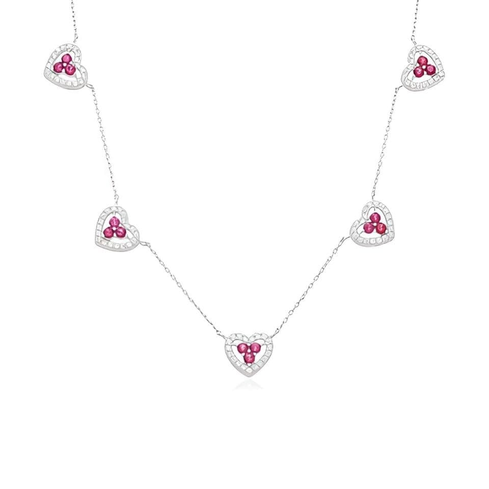Choker Corações Prata 925