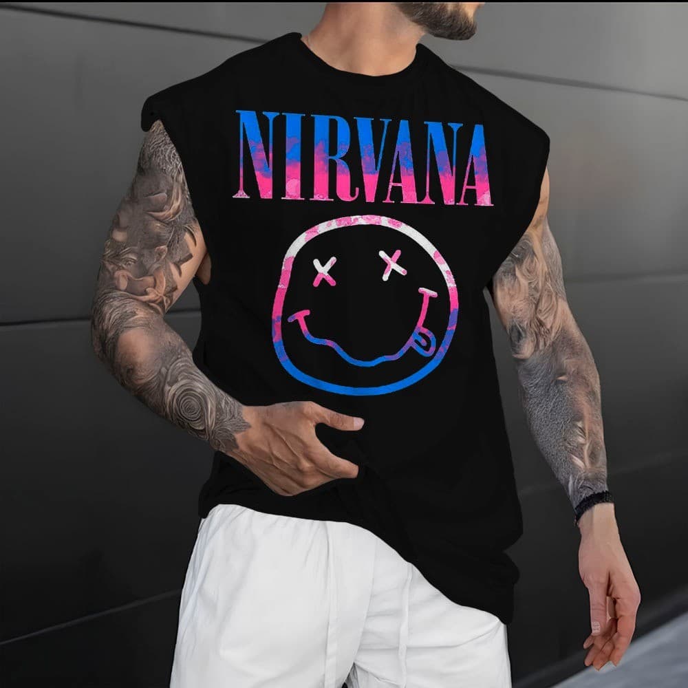 Regata Machao OVERSIZED Banda Rock Nirvana street em algodao Unissex - Darknezz