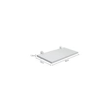 PRATELEIRA PRAT-K CONCEPT BRANCA 40X25X1.5 C/SUPORTES