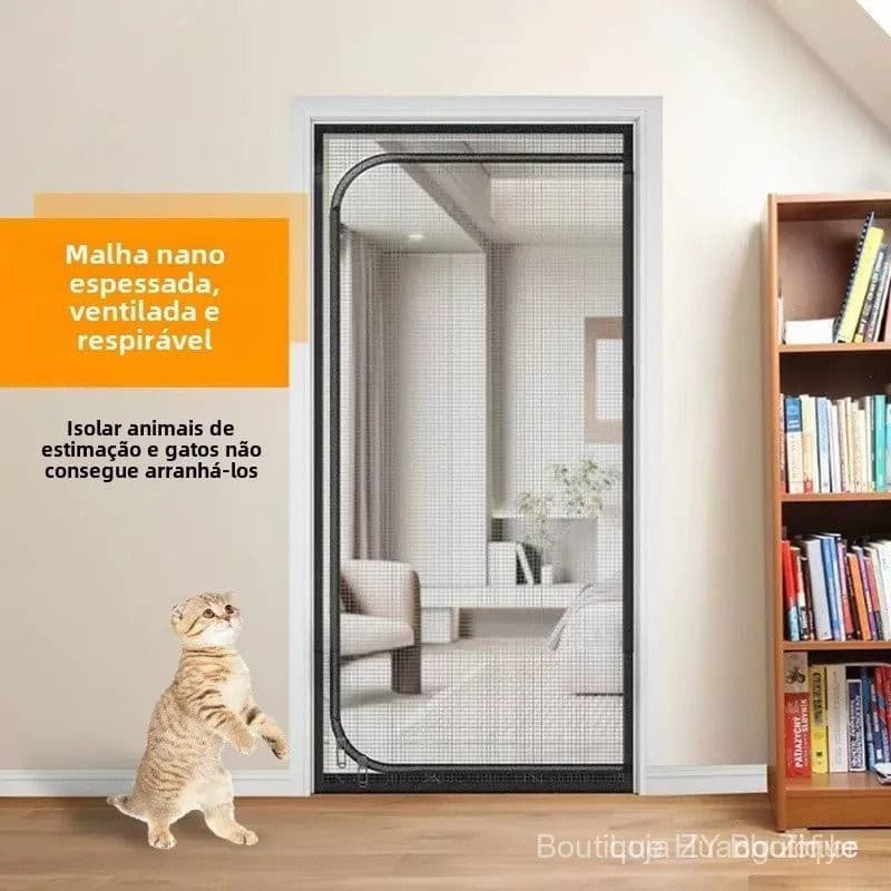 Grande Portão Anti-Gato, Portão de Tela para Gatos, Cerca Protetora para Gatos, Portão