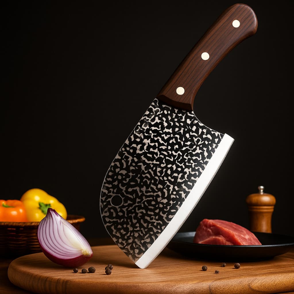 Faca Cutelo Machadinha de Carne Corte Açougueiro 25cm