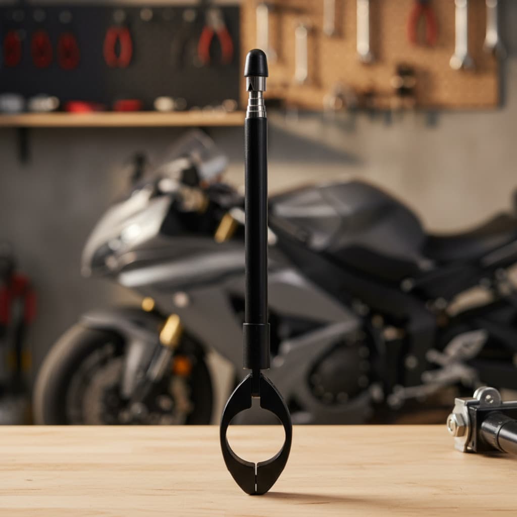 Antena Corta Pipa Moto Retrátil Anti Cerol Aço Inox Guidão