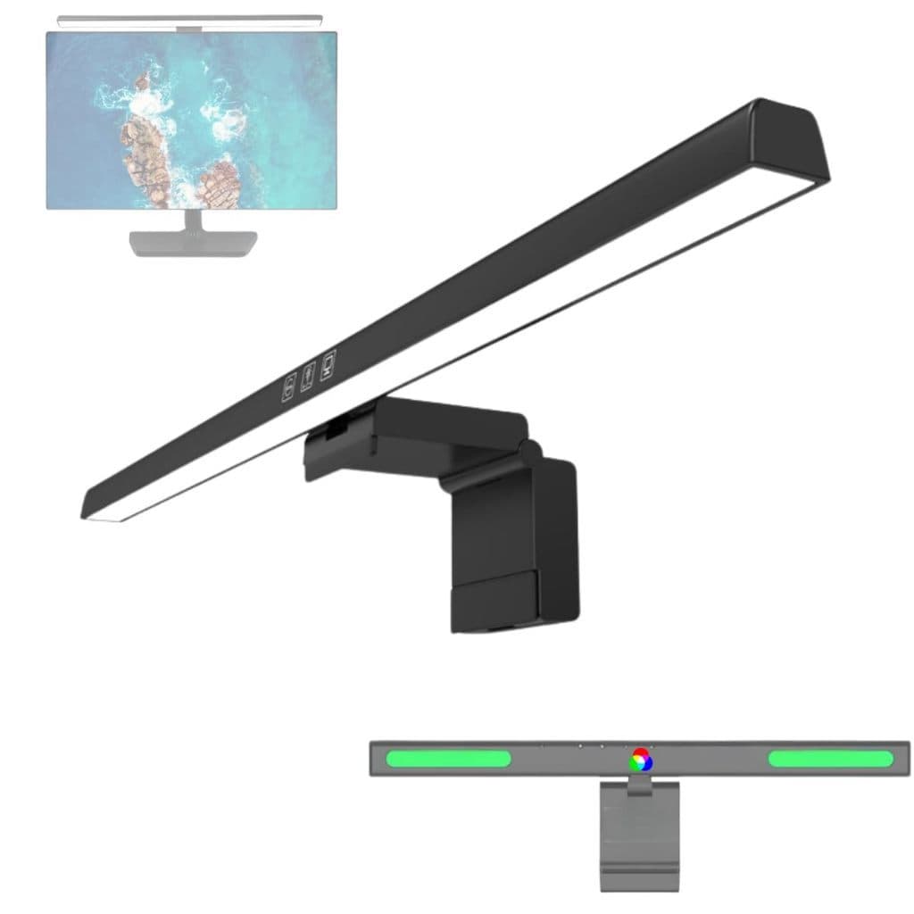 Luminária Usb Barra Led 3 Cores Luz Monitor Notebook Tb-30s