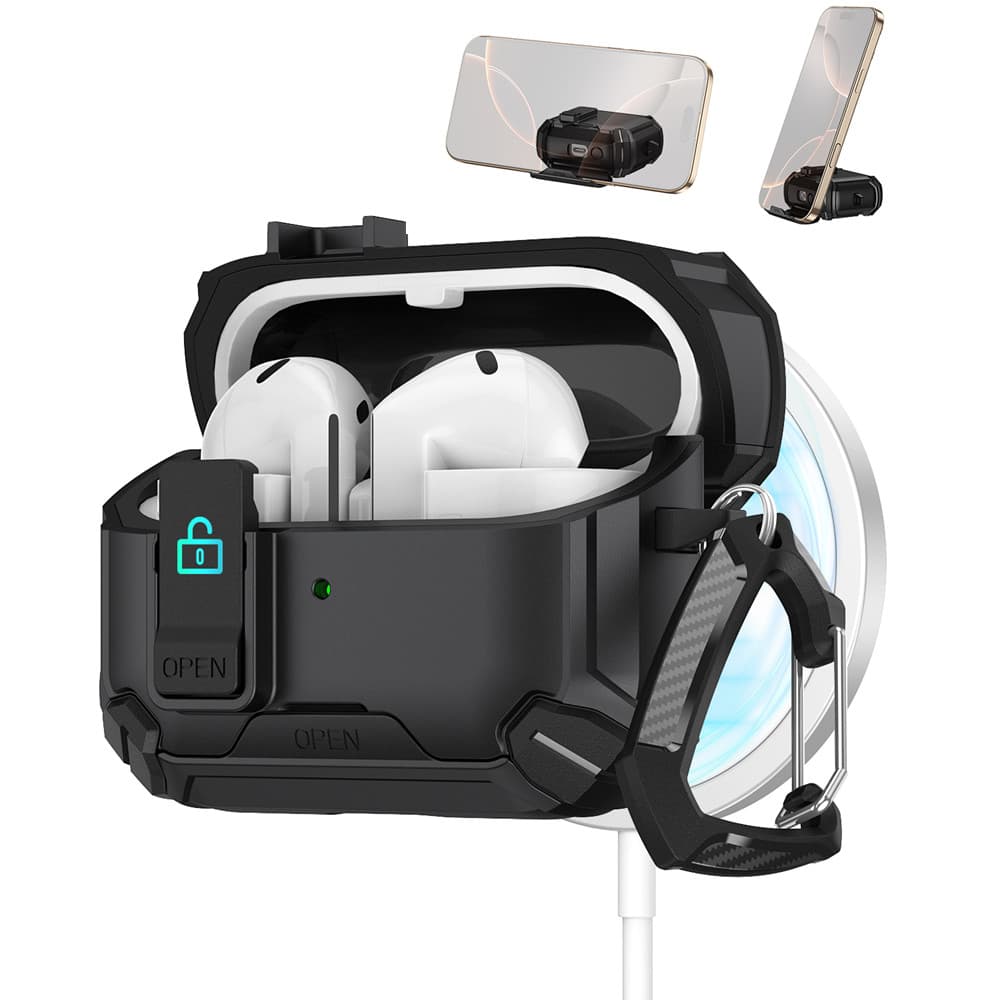 Suporte Caso Capa Para Samsung Galaxy Buds3 Pro Buds 3 FE Embalagem Com Chaveiro À Prova De Choque Bloqueio De Seguran