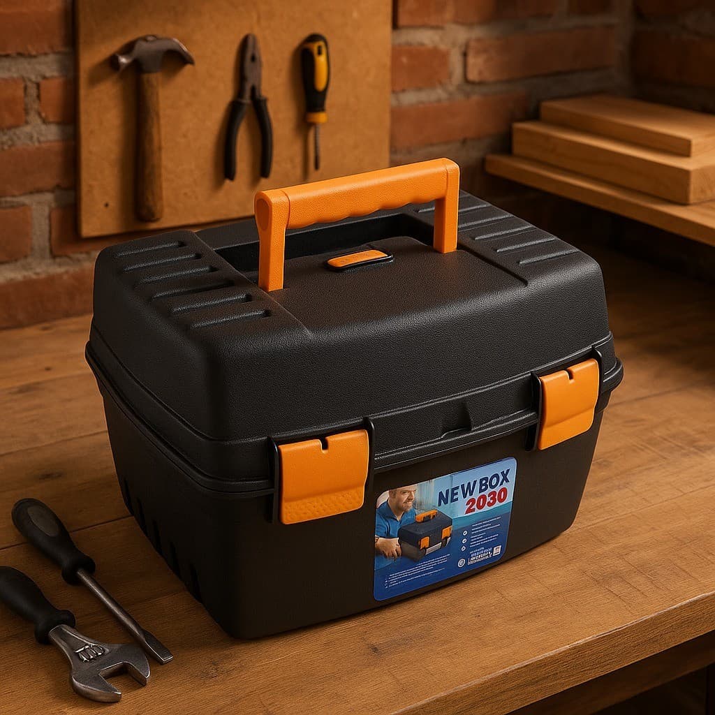 Maleta Ferramentas Organizadora Caixa Plástica Multiuso 14" NEW BOX 2030 - Arqplast