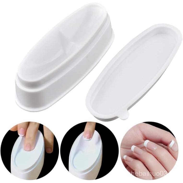 Clest F&H Pó para Imersão de Unhas, Bandeja Francesa para Manicure, Molde para Manicure, Imersão de Unhas