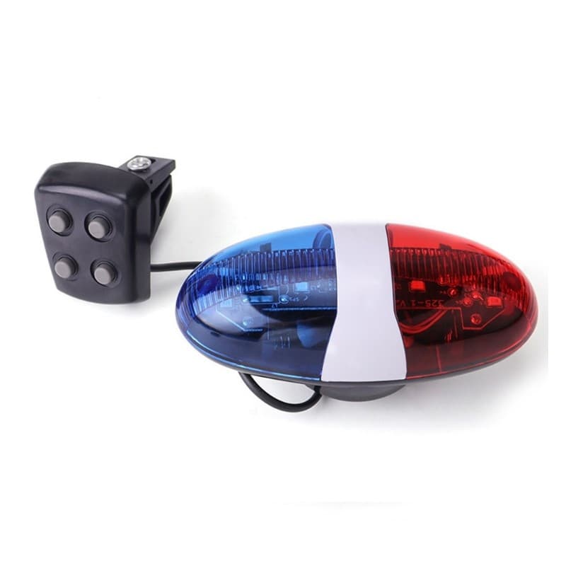 * 6 LED Buzina 4 Lâmpada Ciclismo Sirene Eletrônica