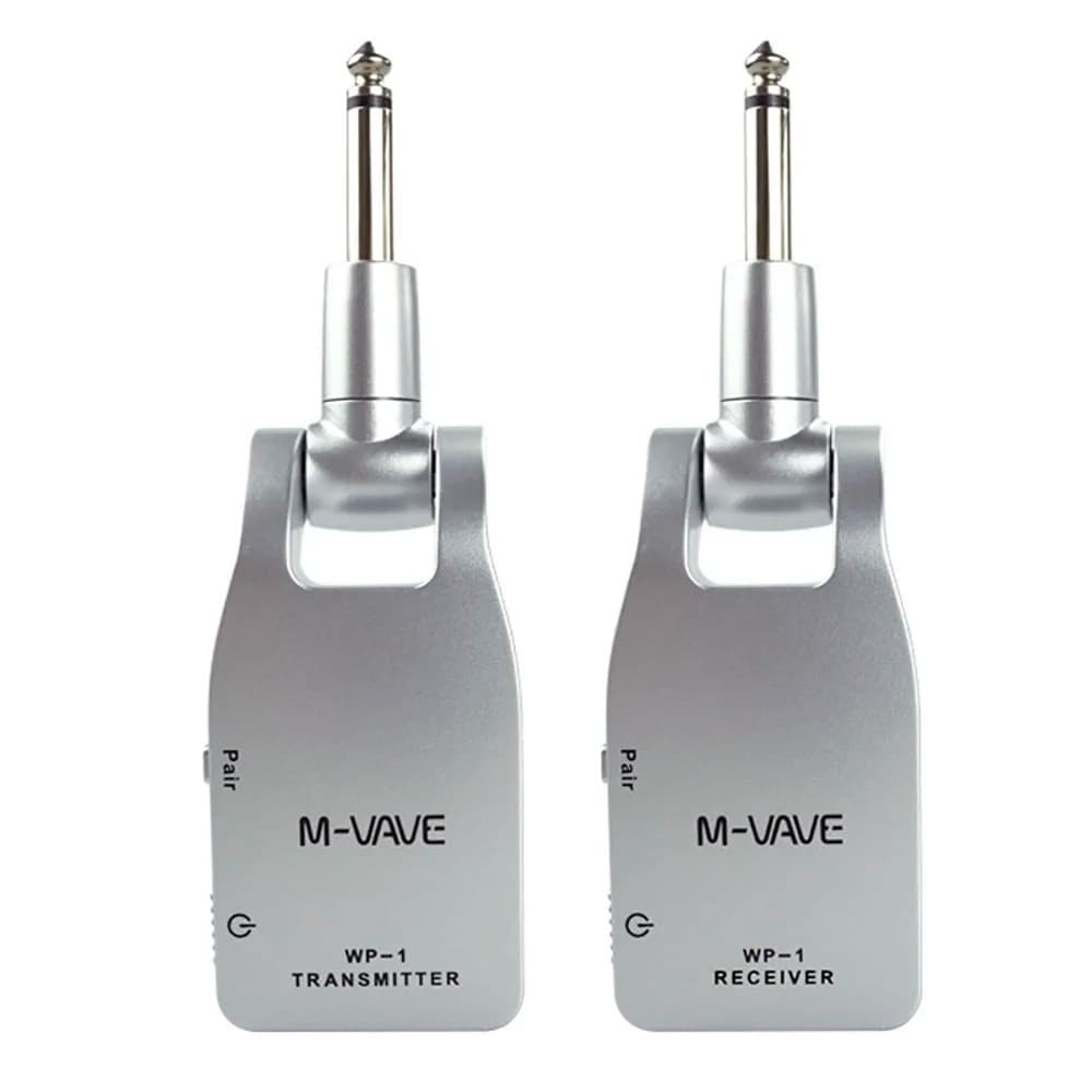 Sistema De Guitarra Sem Fio M-VAVE WP-1 2.4G Com Transmissor E Receptor De Bateria Recarregável Para Elétrica Baixo