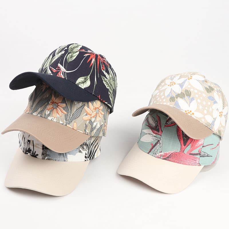 Boné de beisebol estampado europeu e americano, unissex, para o verão, casual, combina com tudo, com combinação de cores