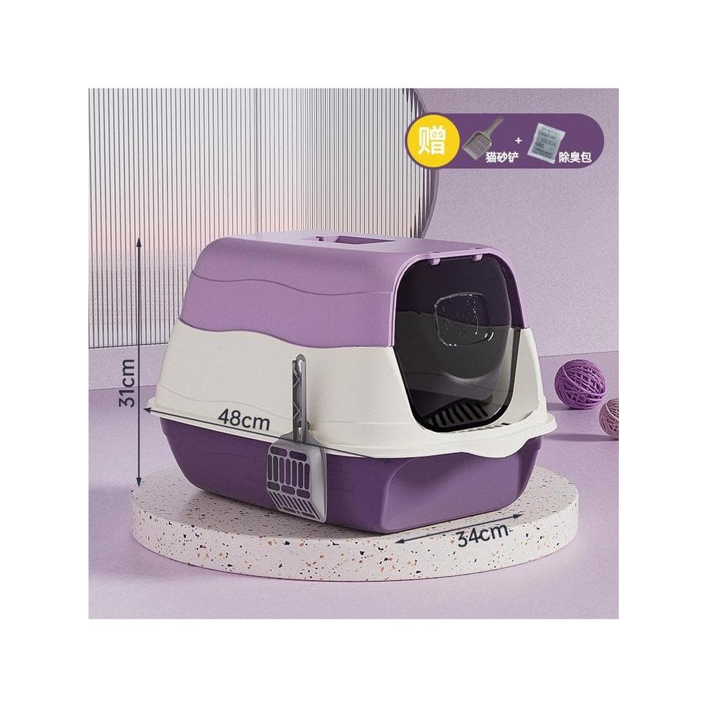 Caixa de areia para gatos, limpeza automática, desodorante de grandes dimensões, totalmente fechado, caixa de areia para