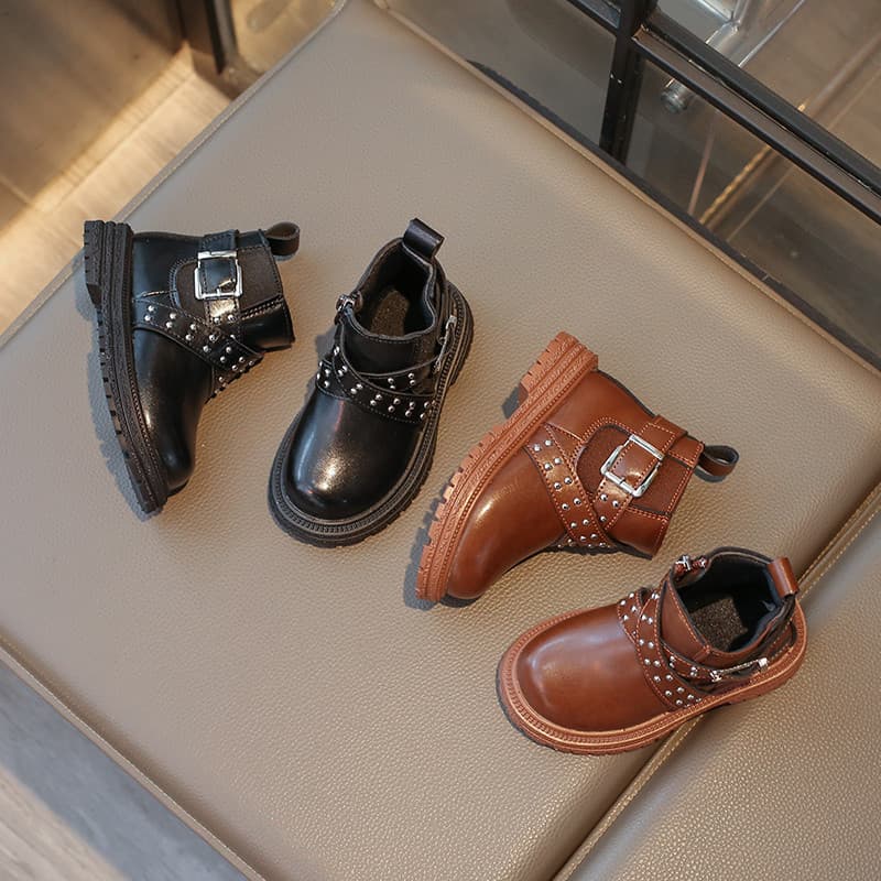 2026 outono inverno novo estilo crianças Martin botas estilo britânico meninas botas curtas meninos casuais botas únicas