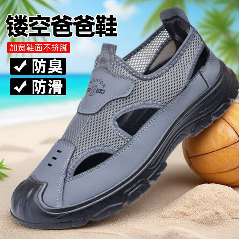 Sandálias masculinas novo estilo desodorante antiderrapante sapatos casuais masculinos verão exterior Wear casual sapato