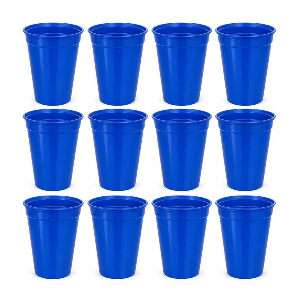 Kit 12 Copos 300ml Plástico Colorido Resistentes Festa Cozinha lembrancinha Bebidas Água Suco