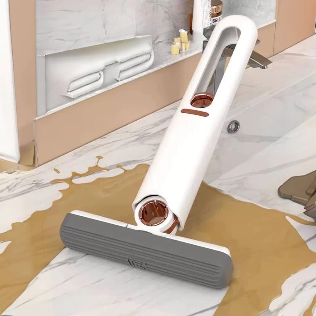 Mini Mop Rodo Secagem Pia Esfregão Puxador Limpeza Vidro Janela Cozinha Compacto Oferta