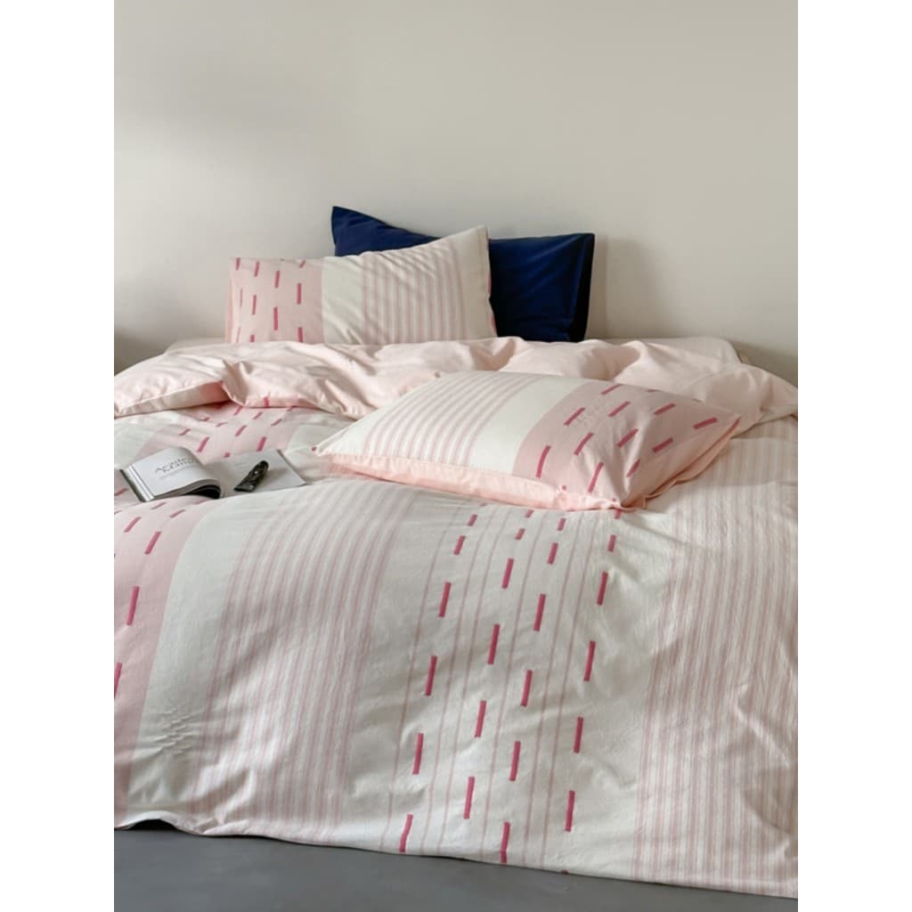Refrescante confortável estilo simples camada de ar Jacquard lavado algodão puro algodão puro algodão moderno conjunto d