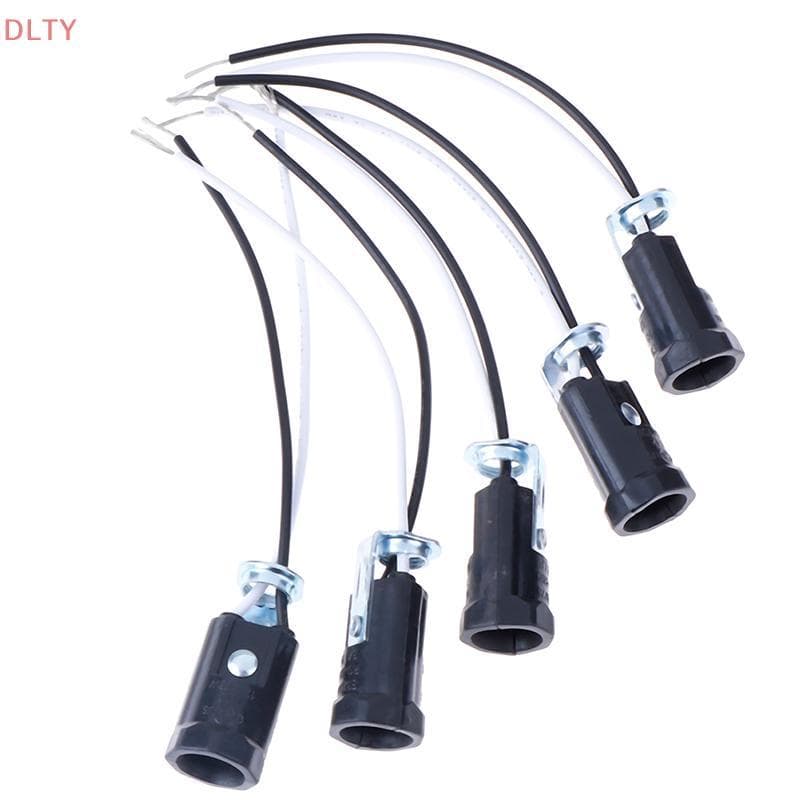DL À Prova De Intempéries 5 Unidades Base De Vela E12 Lâmpada US Suporte Luz Soets Sem Chave Com Fio De 15 Cm Chumbo