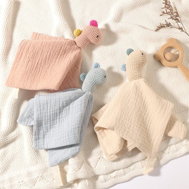 Yoo Adorável Bebê Chupeta Brinquedo Apaziguar Boneca Dos Desenhos Animados Animal Burping Pano Para Meninas Meninos