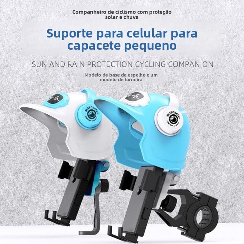 Suporte de celular para veículo elétrico, suporte de celular para capacete de motocicleta para navegação em ciclismo ao