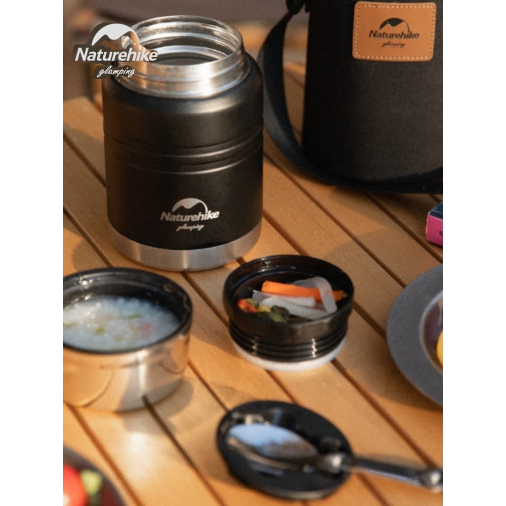 Naturehike Naturehike copo térmico portátil para uso externo, copo térmico de aço inoxidável multifuncional, garrafa de