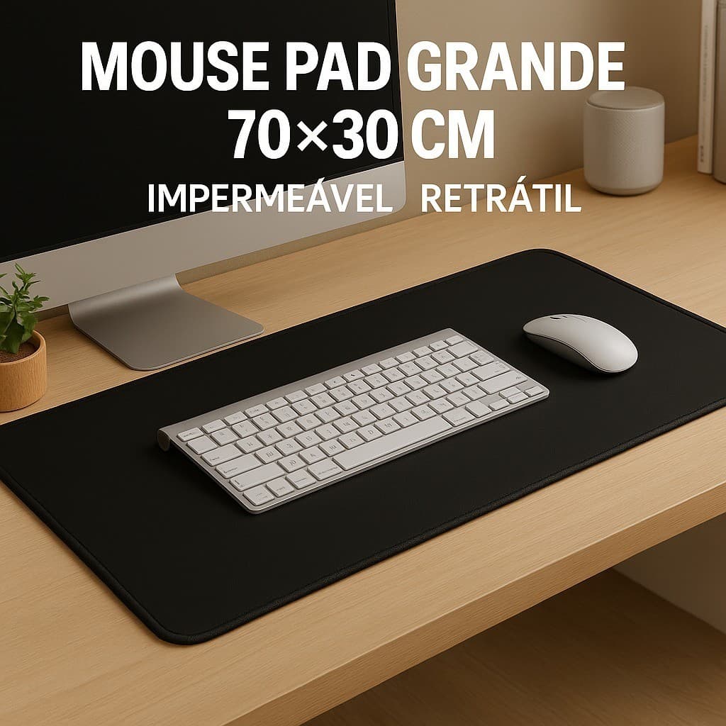 Mouse Pad Grande 70x30 Impermeável Desk Extra Grande Gamer Desk Pad Antiderrapante