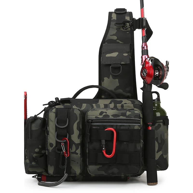 Saco de isca multifuncional saco de cintura saco de pesca mensageiro bolsa de ombro pólo saco de equipamento de pesca sa