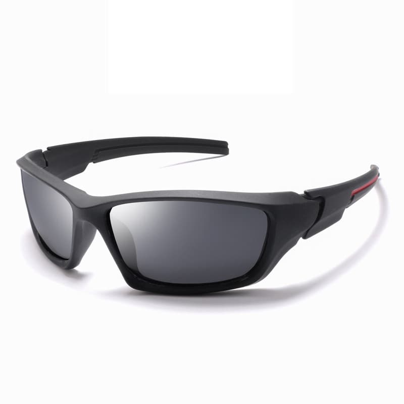 Óculos de Sol Polarizados Masculinos, Óculos de Ciclismo Retangulares, Óculos de Ciclismo para Atividades ao Ar Livre, E