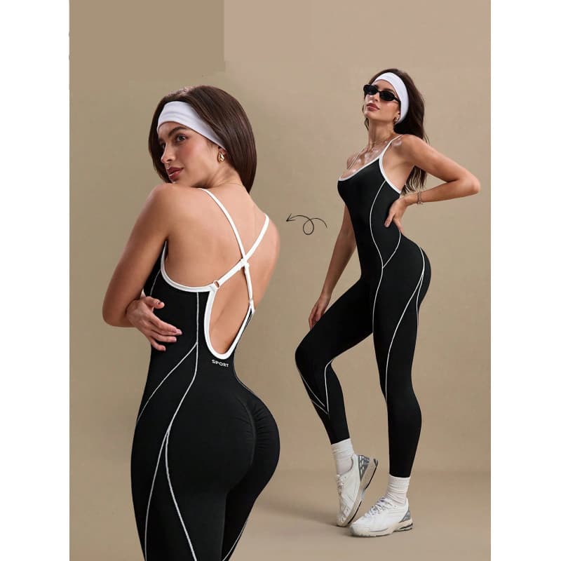 Macacão de ioga feminino longo yoga Wear macacão esportivo