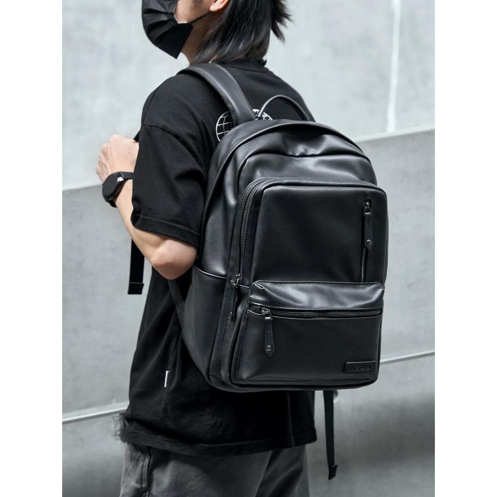 Mochila de couro genuíno mochila masculina de grande capacidade saco de viagem de curta distância moda na moda saco de e