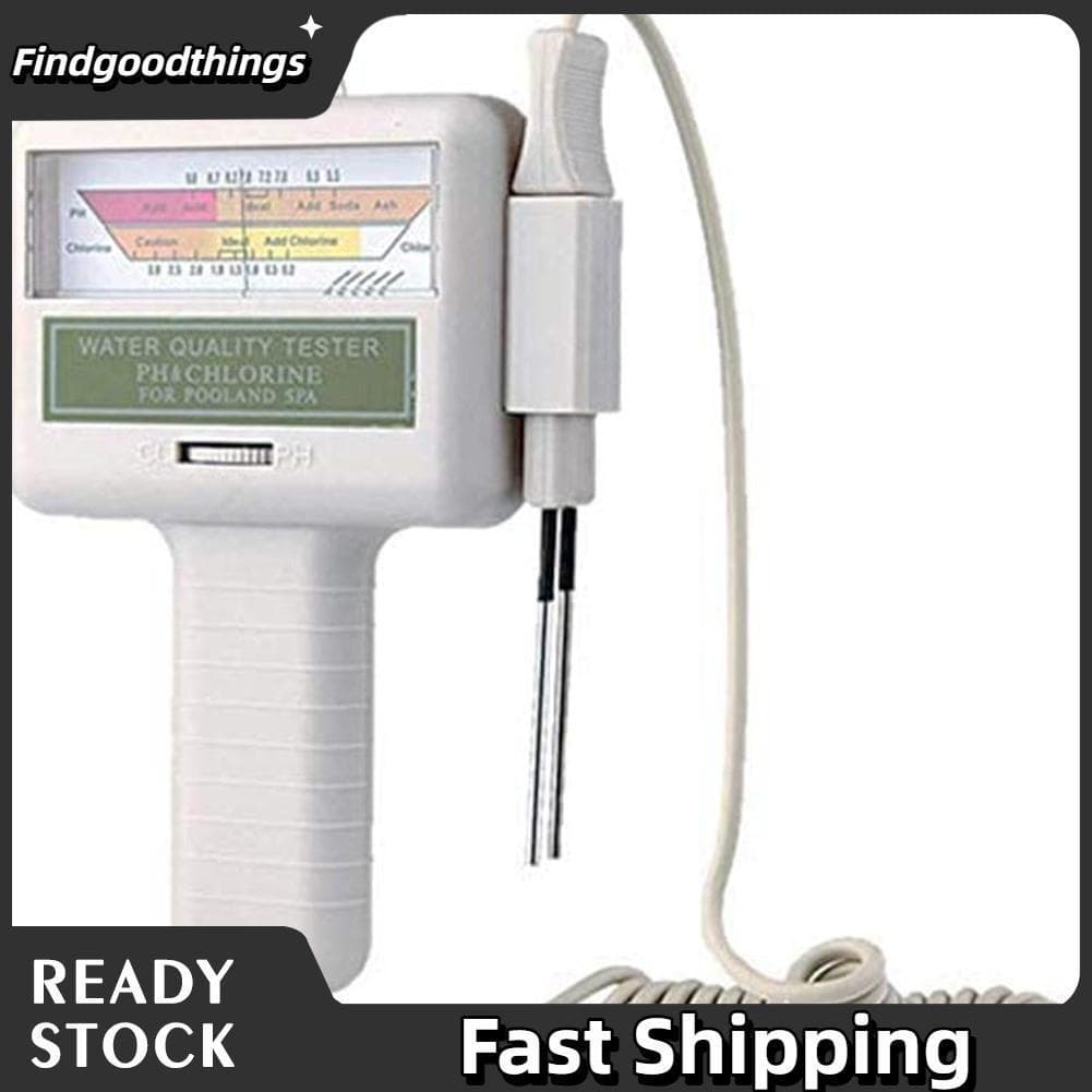 Findgoodthings-br Testador LUCKDANO 2 em 1 - Medidor de conteúdo de piscina e ferramenta de teste de qualidade portátil