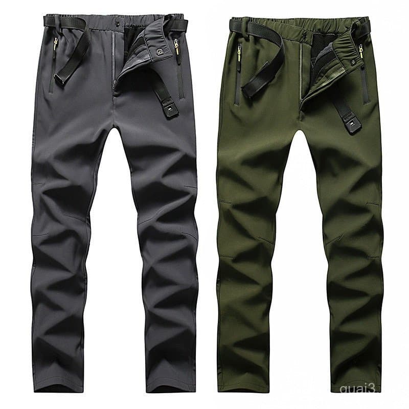 Calças de Inverno Impermeáveis para Homens 6XL, Calças de Softshell com Forro de Lã, Tamanho Grande, para Esportes ao Ar