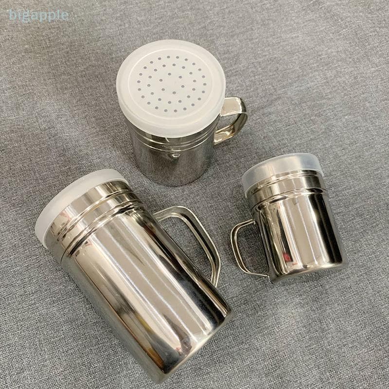 (big88apple) 1 Peça Ferramenta De Cozinha Com Alça Shaker Pimenta Açúcar Sal Dispensador De Aço Inoxidável Novo