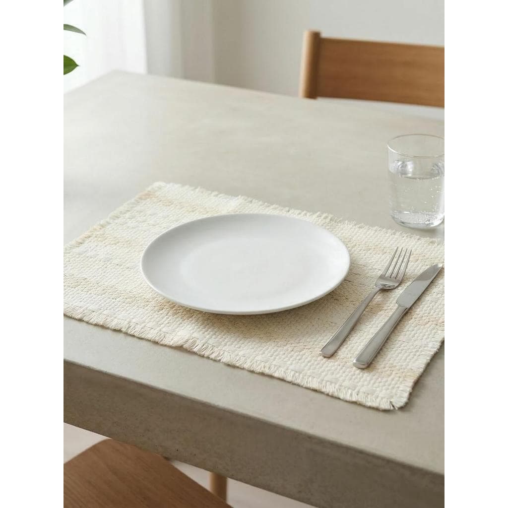 Simples tapete de mesa algodão linho tecido tapete de mesa doméstico isolamento térmico antiderrapante tapete de mesa es