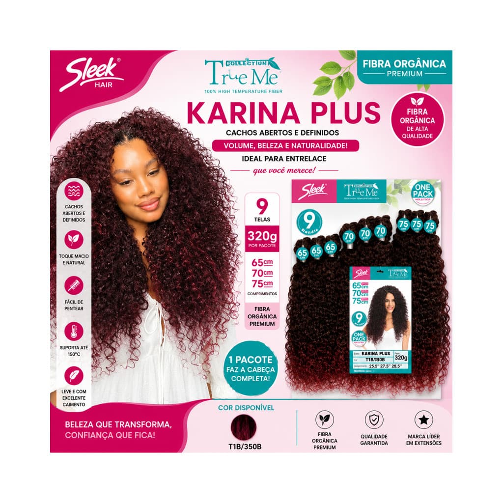 Cabelo Karina Plus Sleek 320g