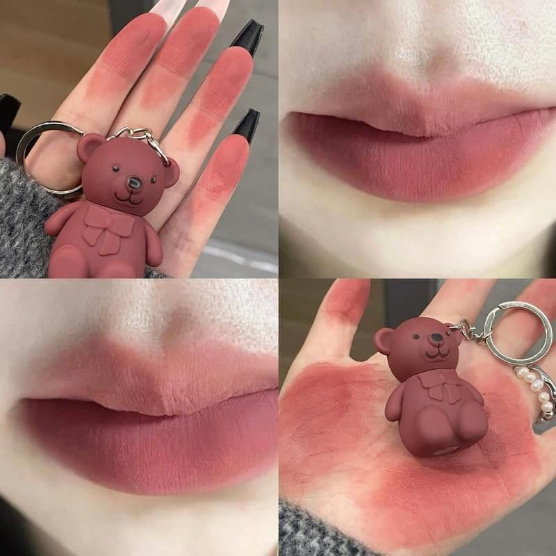 Esmalte labial Natural UE para levantamento de cores VALE Paradise Lábio branco Estudante Urso fosco Cor de veludo Lábio