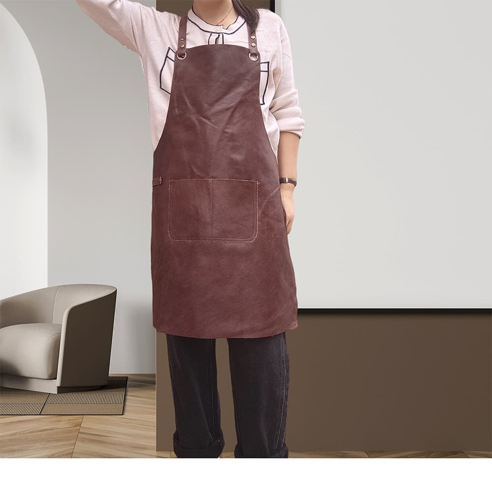 Adereços de treinamento de desempenho cera de óleo couro meninos meninas primeira camada de couro Bar Bartender avental