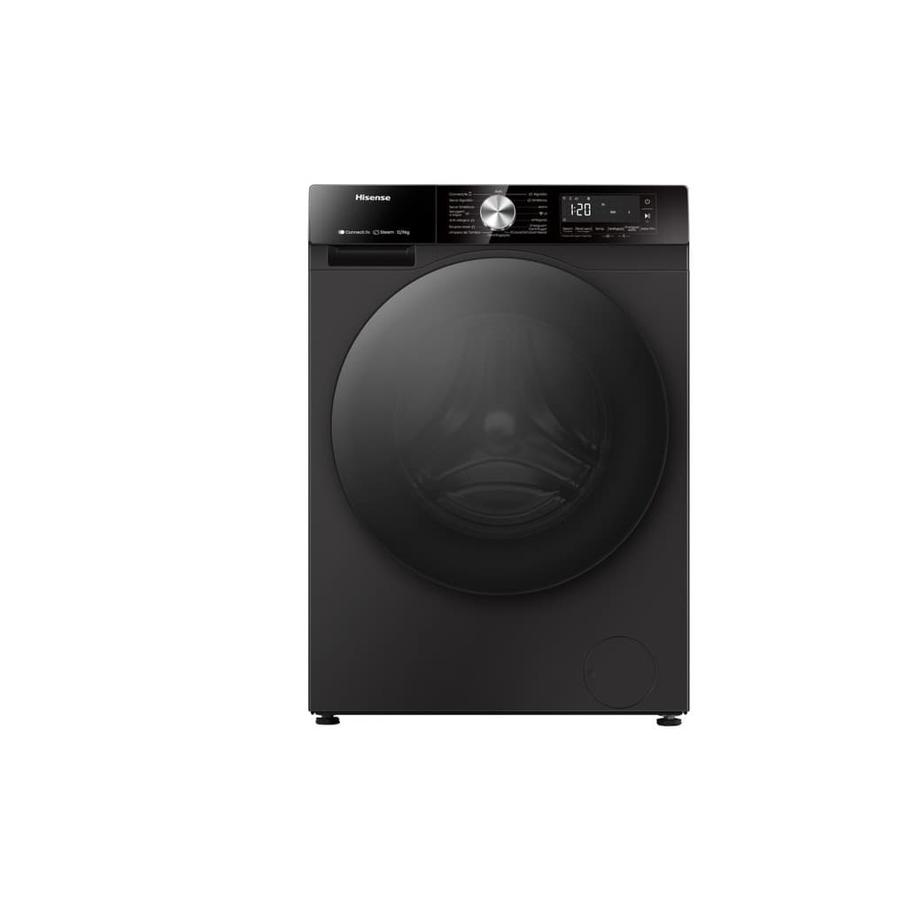 Lava e Seca Hisense Serie 3s 12kg/8kg Inverter Wi-fi Steam Wd3s12 Black Noir