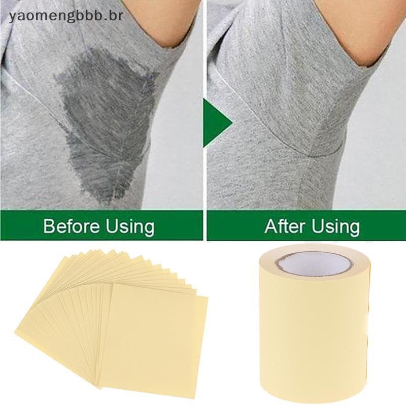[yaobb] 20 Folhas/1 Rolo De Almofadas Para Prevenção De Suor Nas Axilas , Antitranspirante Seco COD