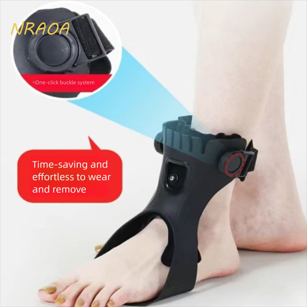 Órtese Ortopédica para Pé Caído NRAOA Dorsal, Tala para Fascite Plantar com Ajuste por Botão de Airbag, Respirável GG28