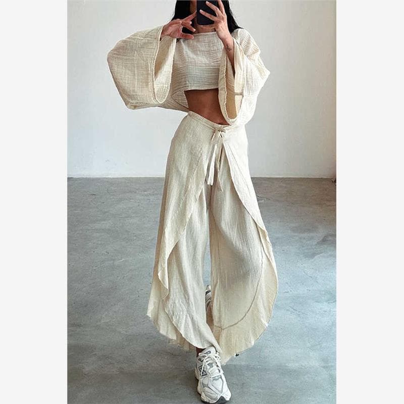 Conjunto Feminino casual top E Calça