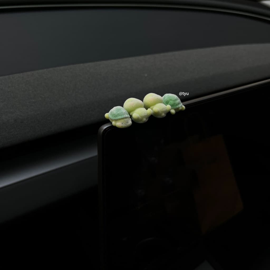 Tartaruga de pelúcia Console central do carro decoração bonito dos desenhos animados boneca decoração do carro decoração
