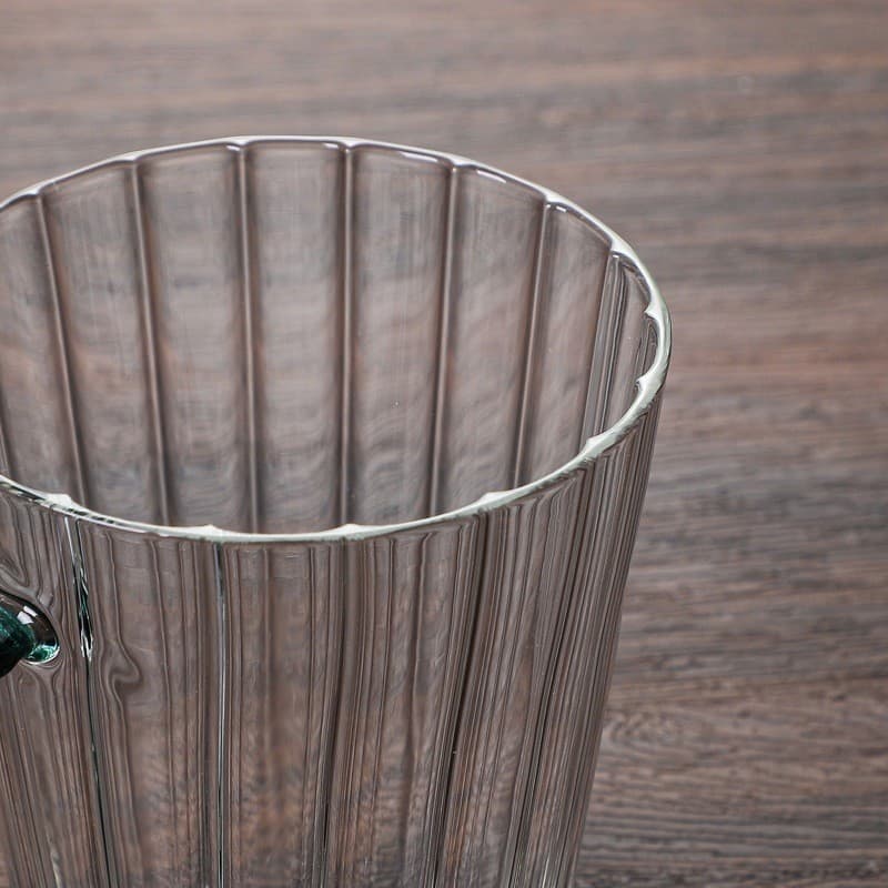 Xícara de café de vidro Vertical com alça, copo de chá de vidro de borosilicato alto, copo de água doméstico para micro-