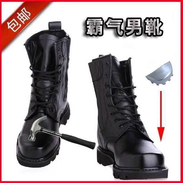 Botas de couro ultraleve quatro estações homens ao ar livre respirável antiderrapante botas de treinamento caminhadas sa