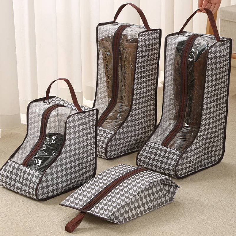 Multifuncional Portátil Pássaro Padrão Sapatos Saco À Prova De Poeira Transparente Umidade Sacos De Sapato Para Botas Pr
