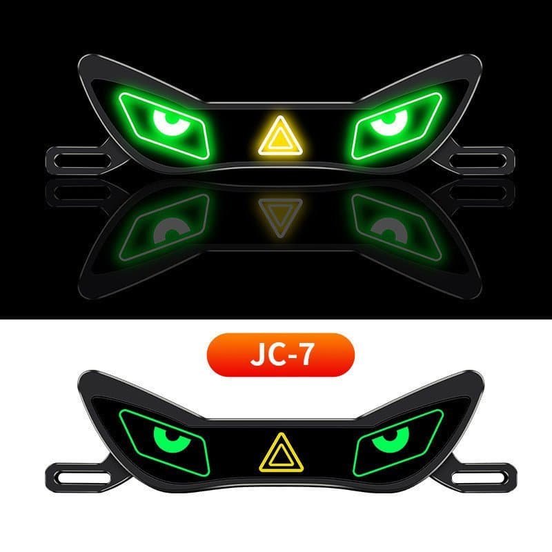 Luz Ambiente Olho de Diabo para Motocicleta, Acessórios Decorativos para Veículos Elétricos, Luzes LED Universais EINU