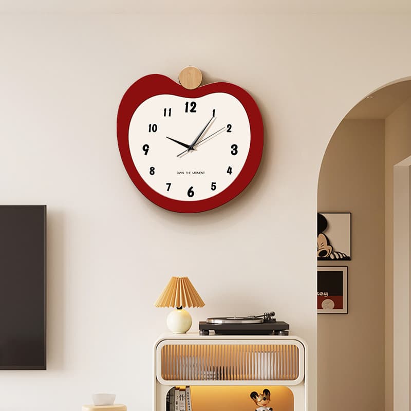 Relógio de parede doméstico sem perfuração para sala de estar, novo estilo, influenciador, relógio criativo, moderno e m