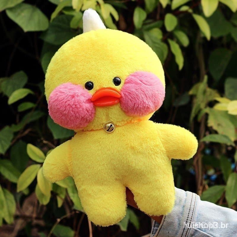 Pato de Pelúcia Amarelo de 30cm, Brinquedo de Desenho Animado, Almofada de Animal Kawaii, Presente de Ano Novo, Par BVG9