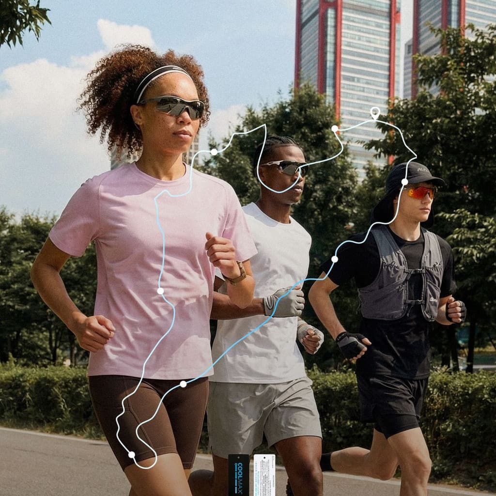 Camiseta Esportiva Unissex de Manga Curta COOLMAX, Respirável e Refrescante para Atividades ao Ar Livre