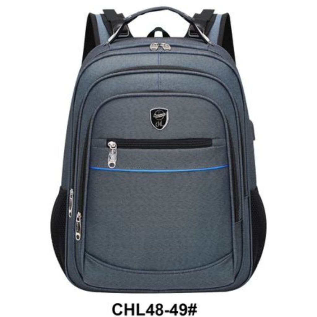 Mochila Grande Impermeável Faculdade Reforçada Notebook Entrada USB Com Bolso Anti-Furto 48-49