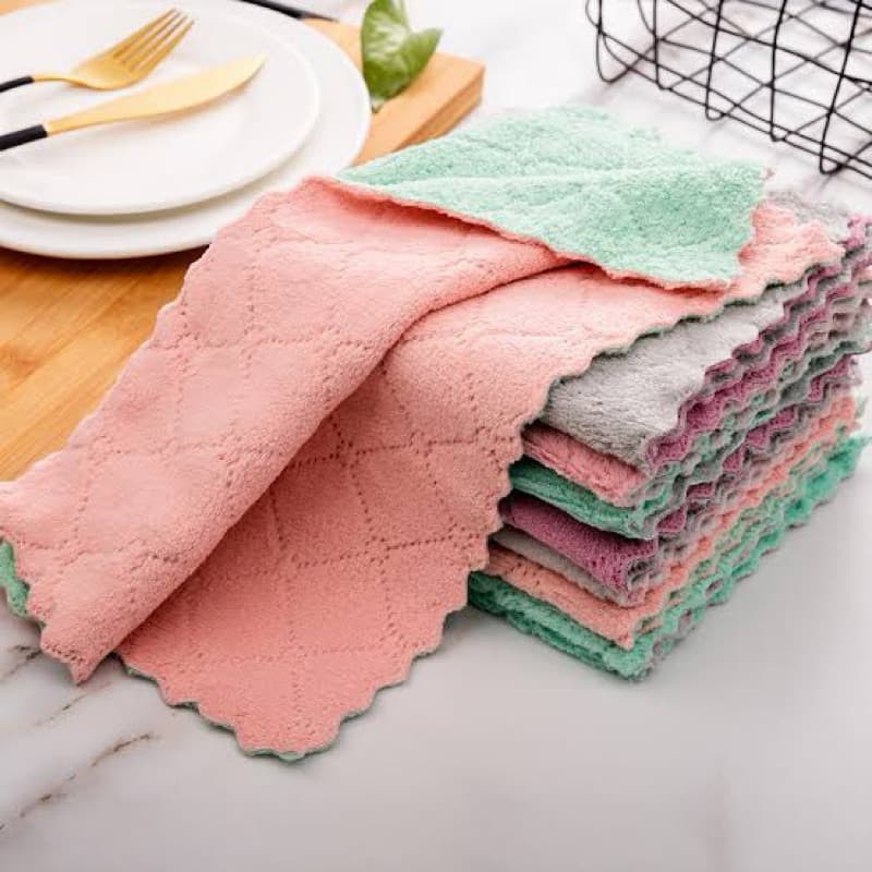 Super Absorvente Microfibra Pano De Cozinha Toalha De Limpeza Doméstica Super Duravel Macio